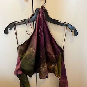 Retrofete Doris top, size small in vintage thunderstorm